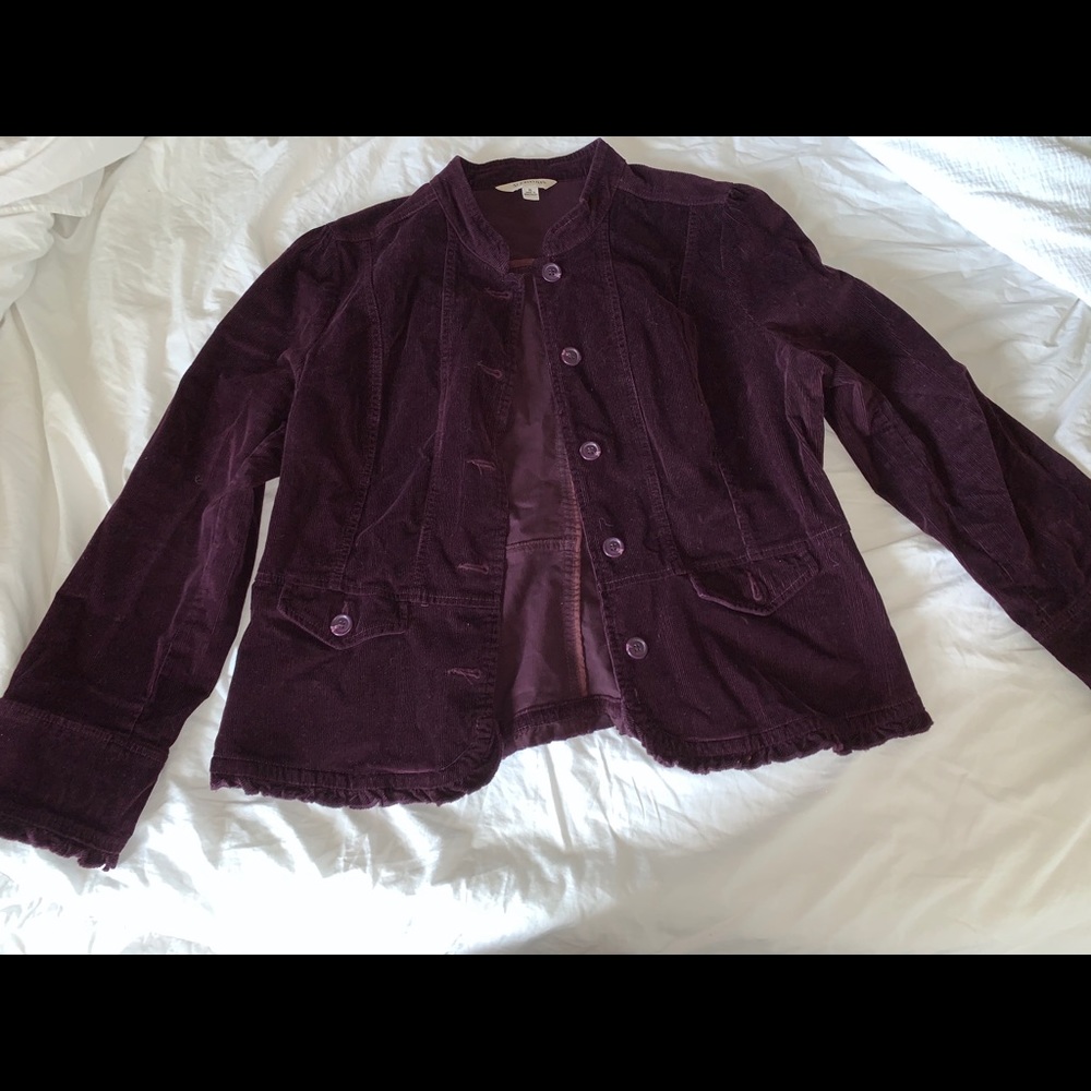 Plum Corduroy Jacket
